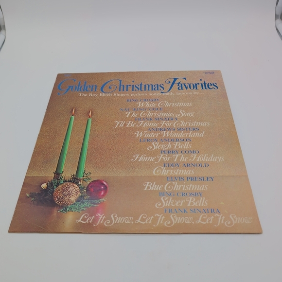 Golden Christmas Favorites Vinyl Record Ray Bloch Singers - Picture 2 of 5